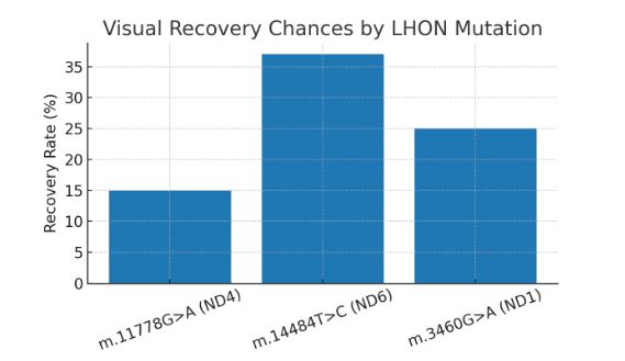 Visual Recovery Chances by LHON Mutation